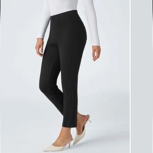 Halara Black Flex High Waisted Back Side Pocket Slim Work Women's Pants Size M